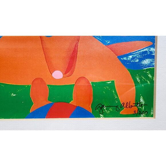 Pictures-Set of 2-Whimiscal Colorful Dogs-Numbered Prints-Local Artist-Dogs - Picture 6 of 16